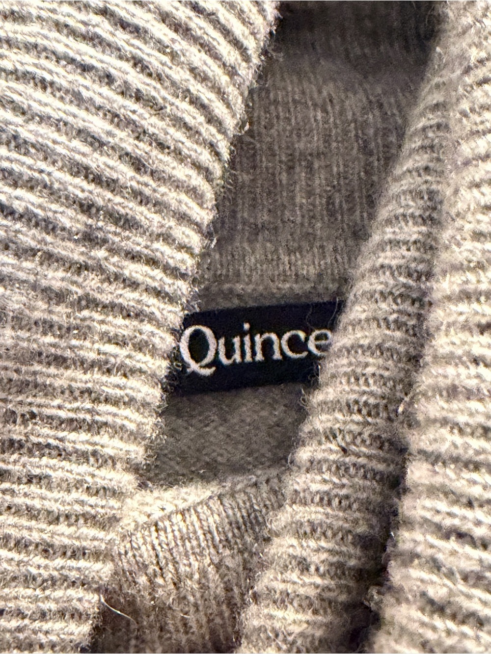 Quince Cashmere Turtleneck Sweater Dress in Heather Gray